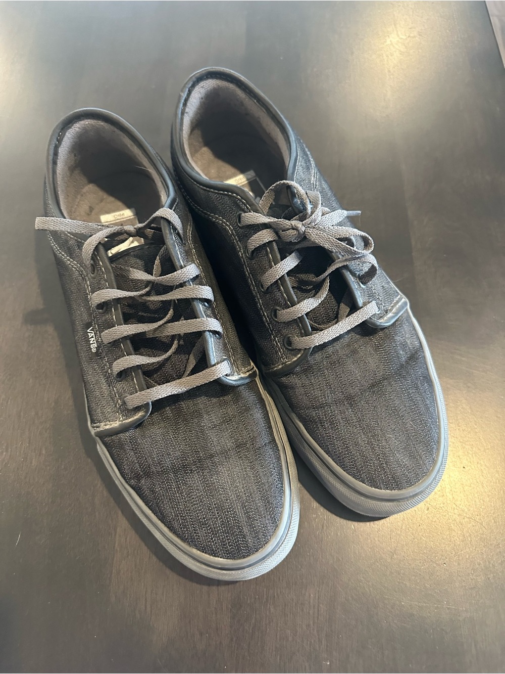 Vans Men’s Low-Top Sneakers in Charcoal Grey